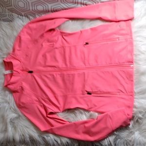 Ideology athletic zip up stretchy jacket sz S